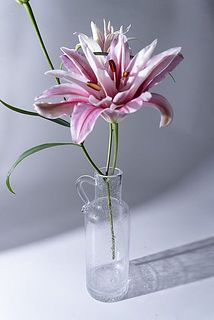 ゆりのような動きのあるお花もナチュラルにまとまります。