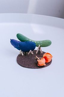 きゅうりの馬となすの牛、ほおずき2個付き