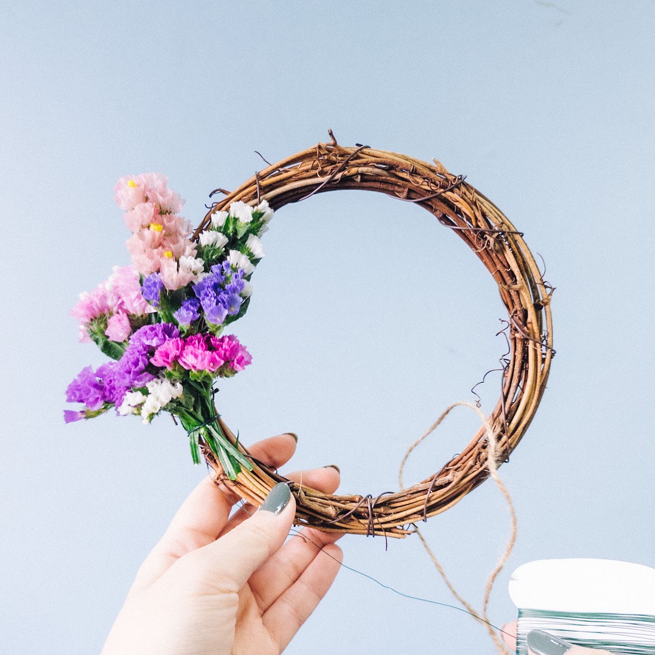 もこもこスターチスでつくるリースキット