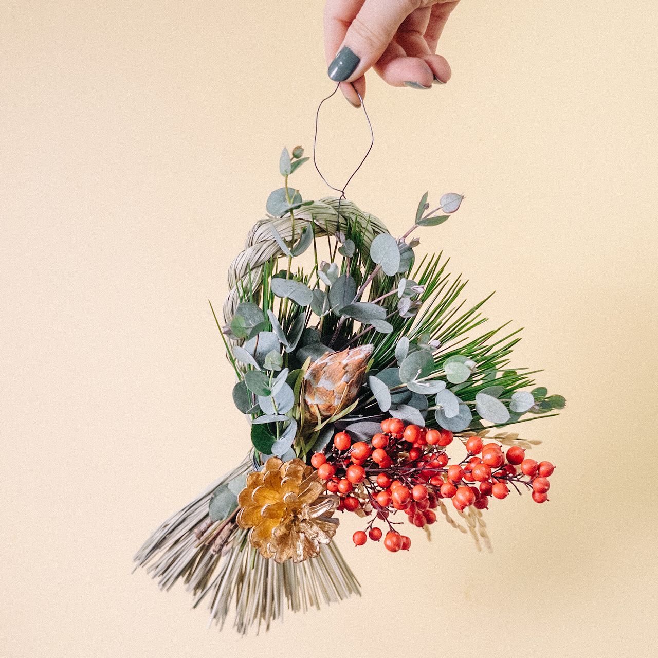 お正月のしずく型お飾りキット