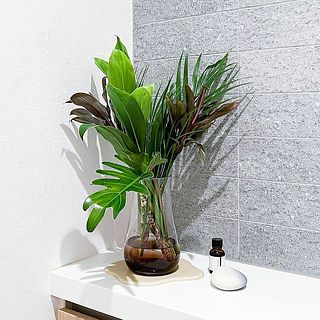 観葉植物よりも気軽に飾れておすすめ。