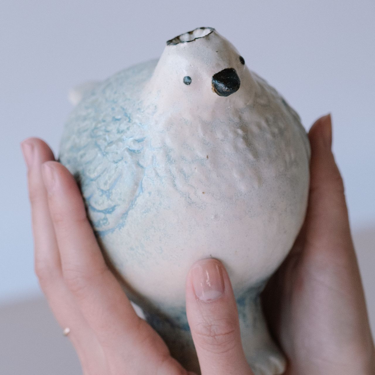 鳥の一輪挿し