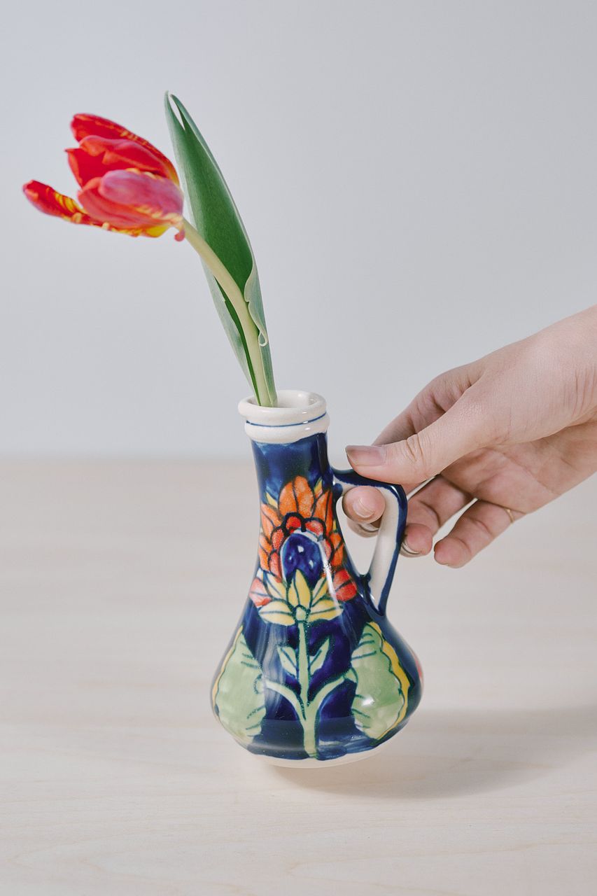 インドの手しごと花器（Sサイズ）