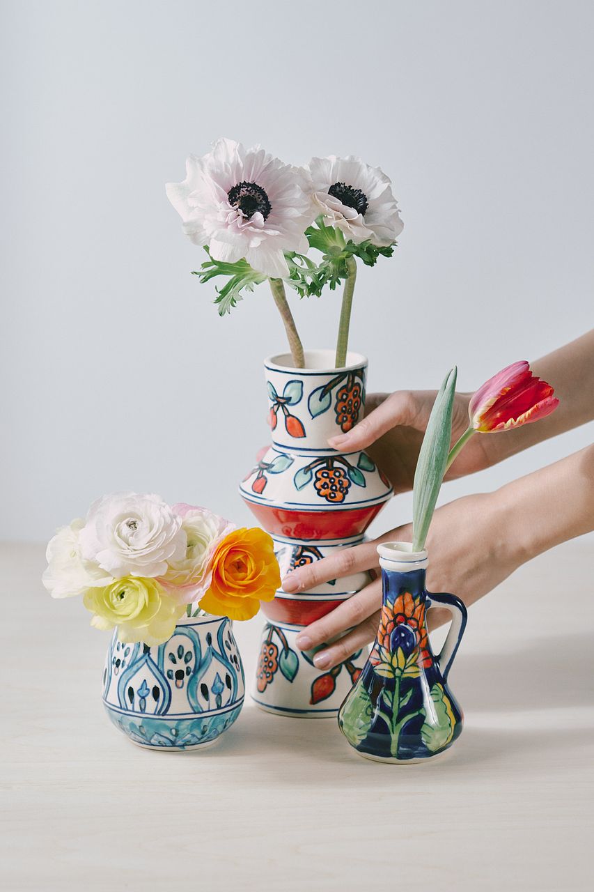 インドの手しごと花器（Sサイズ）