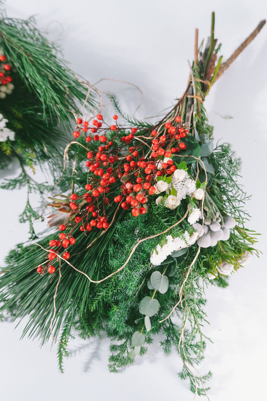 フローリストがつくるおまかせ迎春スワッグ