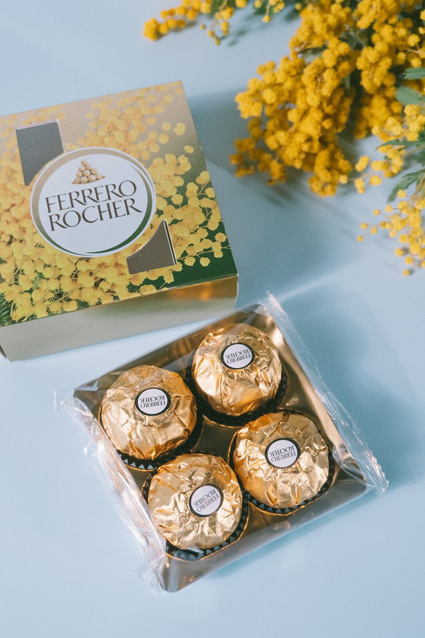 チョコレート付き】ミモザの花束