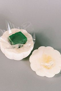 給水スポンジをくり抜いた穴に入れます。