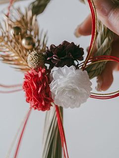 ふんわりとしたお花の飾り付き。