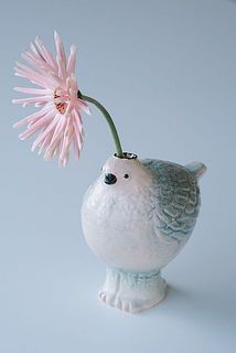 鳥の一輪挿し