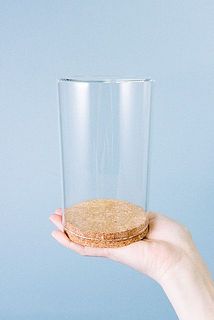 コルク蓋つきガラスケース