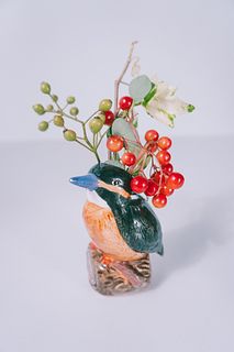 カワセミの一輪挿し