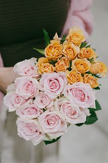 【2BUY20%OFF】生産者さん応援ローズ2束セット（ピンクとオレンジおまかせ）