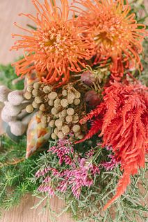 ぽかぽか手編みスワッグ