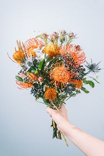 たっぷり！オレンジとネイビーのビンテージスワッグ