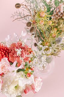 【2BUY10%OFF】ホリデーピンクとスワッグのよくばりセット（2束）