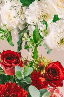 【2BUY10%OFF】クリスマスのツインカラーブーケ（2束セット）