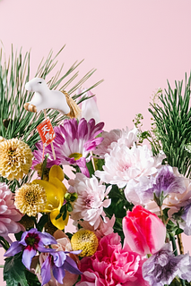 【先行販売】迎春おまかせブーケ（ピック付き）