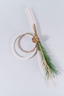  お正月の水引きお飾りキット（ベージュとホワイト）