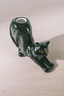 黒ネコの一輪挿し