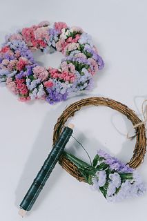 【1月のお買い得】ベリーカラースターチスのリースキット