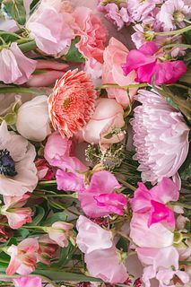 春色ピンクのよくばりブーケ