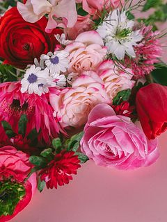 ロゼピンクのおまかせブーケ