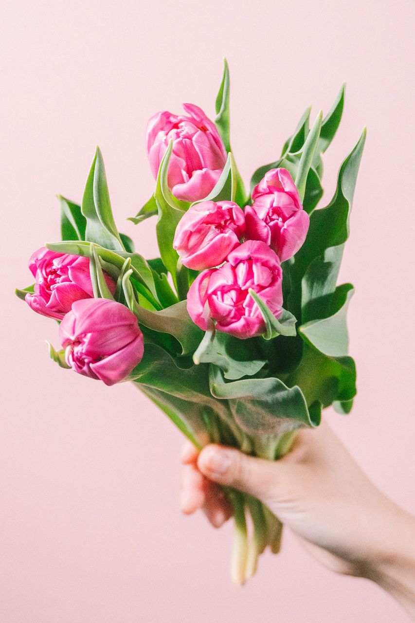 ❰ 感謝価格です♪❱ 造花アレンジメント♡ 八重桜・チューリップ・マム マム「クチュール」