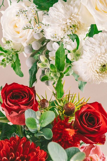 2BUY10%OFF】クリスマスのツインカラーブーケ（2束セット）