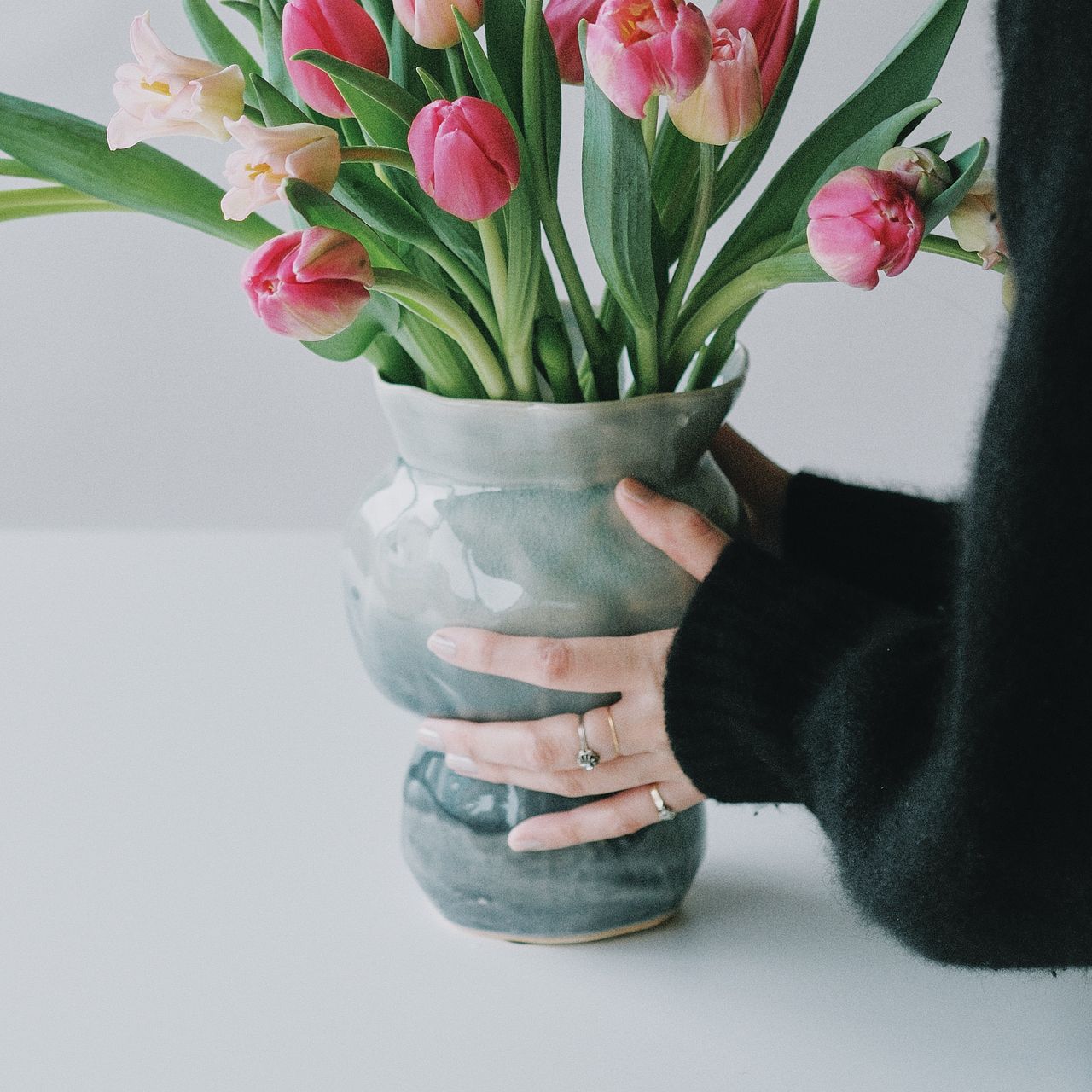 Agata Flower Vase（ブルー）