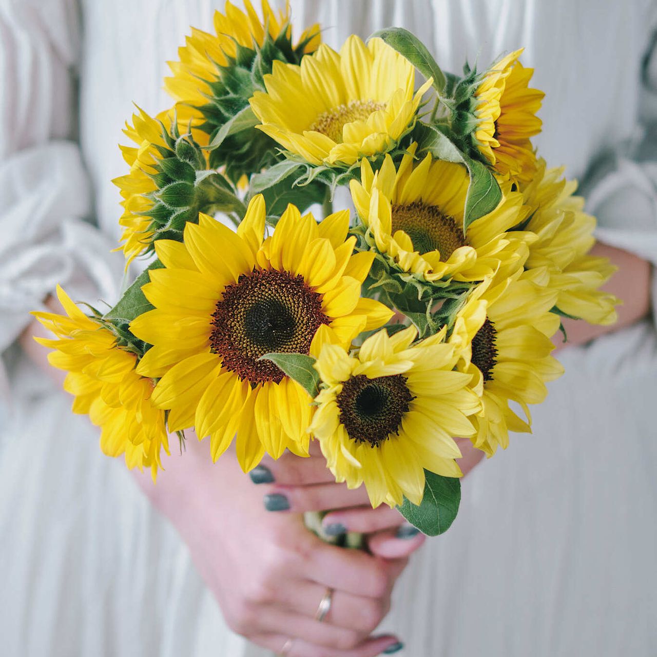 まゆみはん様・オーダー創作染の花ひまわり