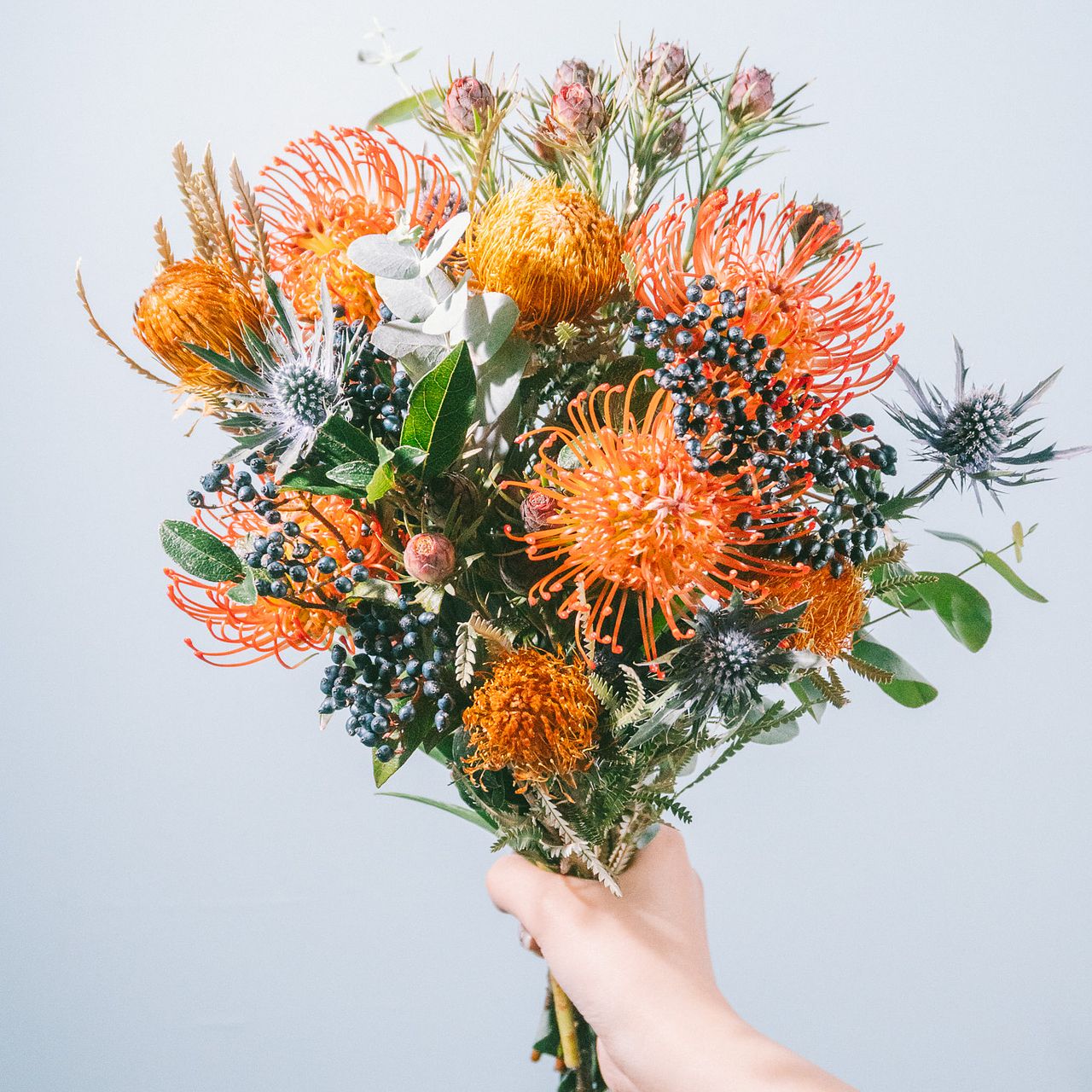 たっぷり！オレンジとネイビーのビンテージスワッグ