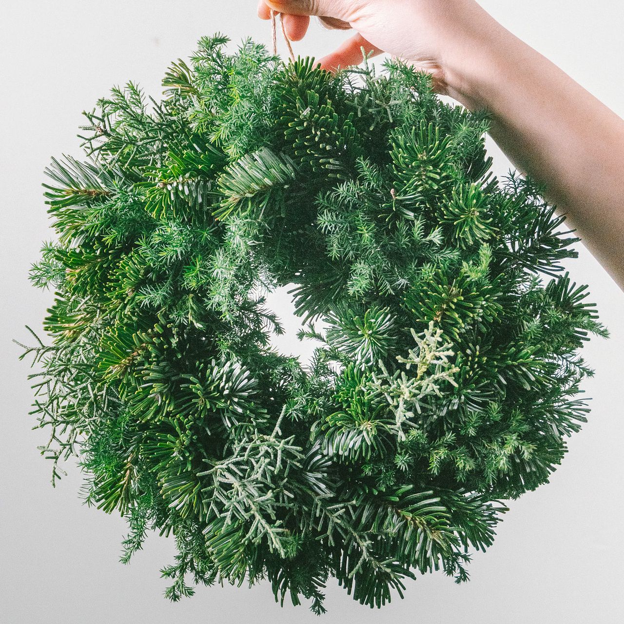 香りを楽しむモコモコ針葉樹のリースキット