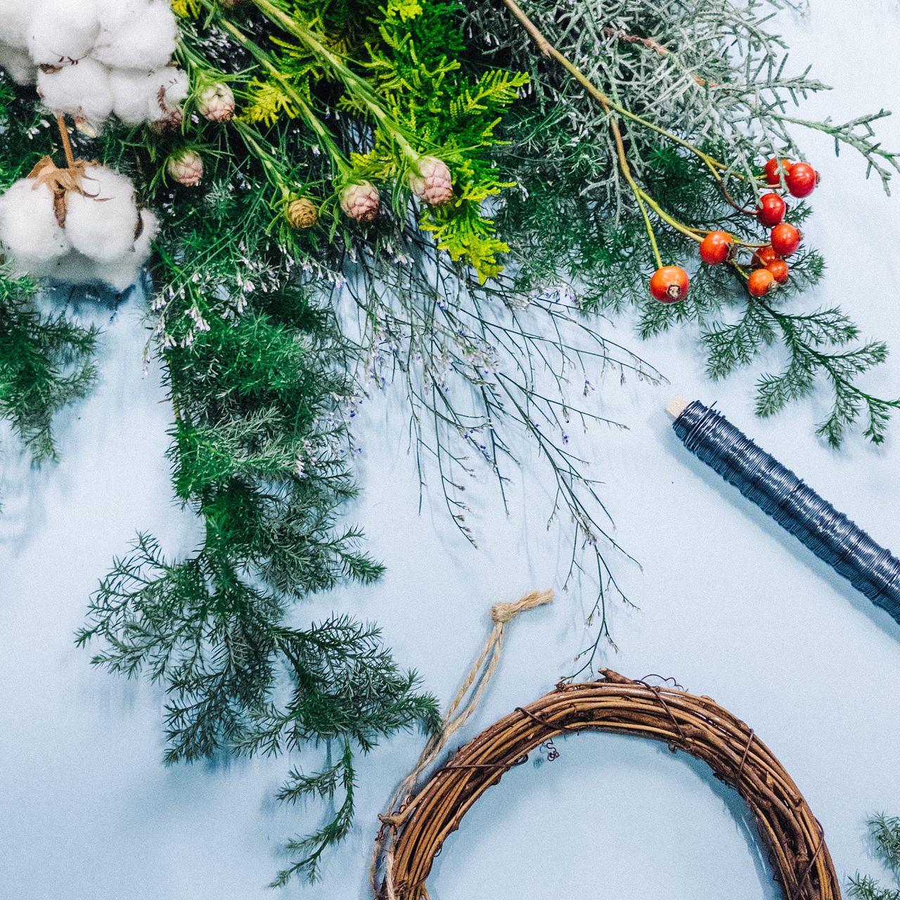 ホワイトコットンでつくるおまかせリースキット