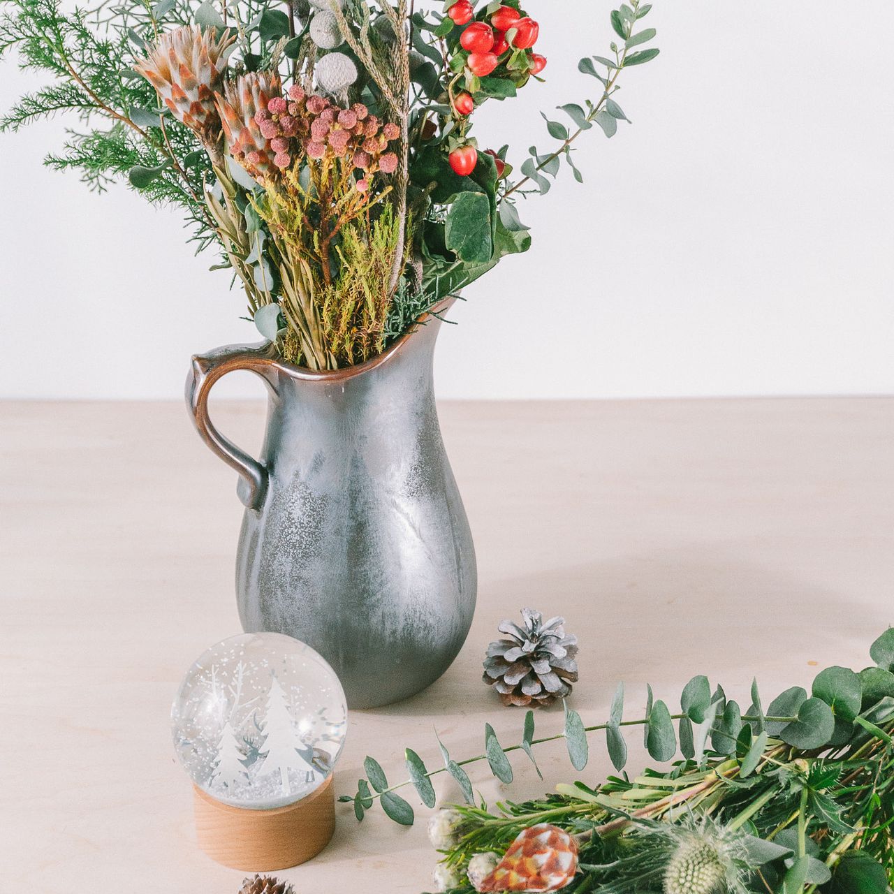 冬限定】冬便りのプレゼントスワッグ