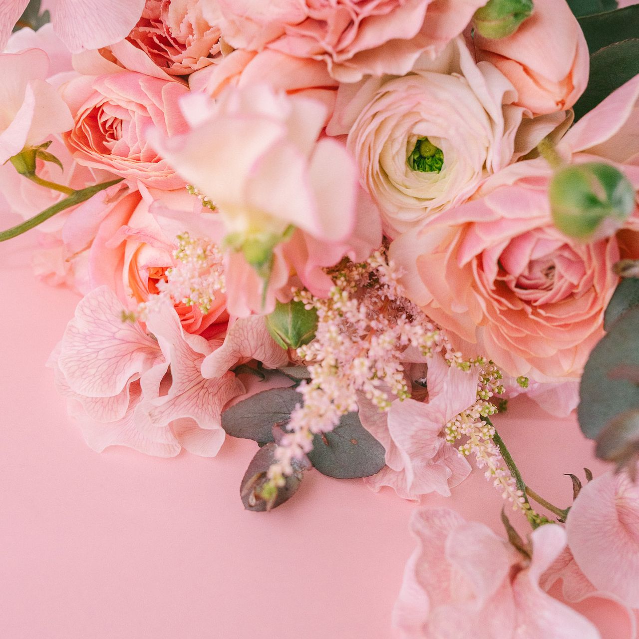 たっぷり！メルティピンクのおまかせブーケ