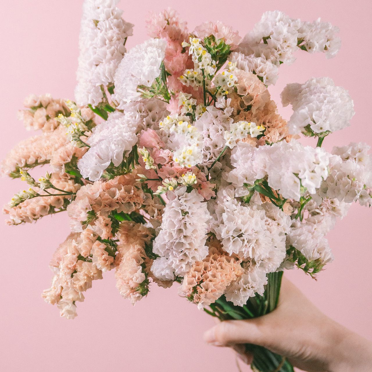 ニュアンスオレンジのスターチスmix