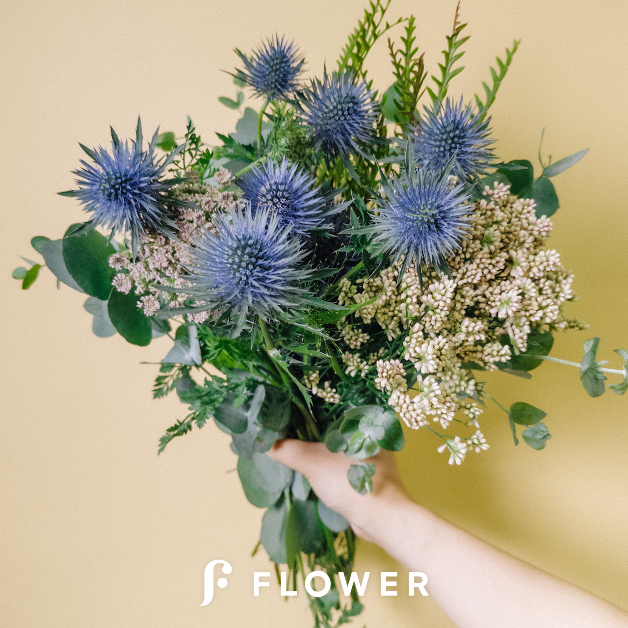 エリンジウムのフレッシュスワッグ